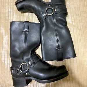Black harness Frye Boots